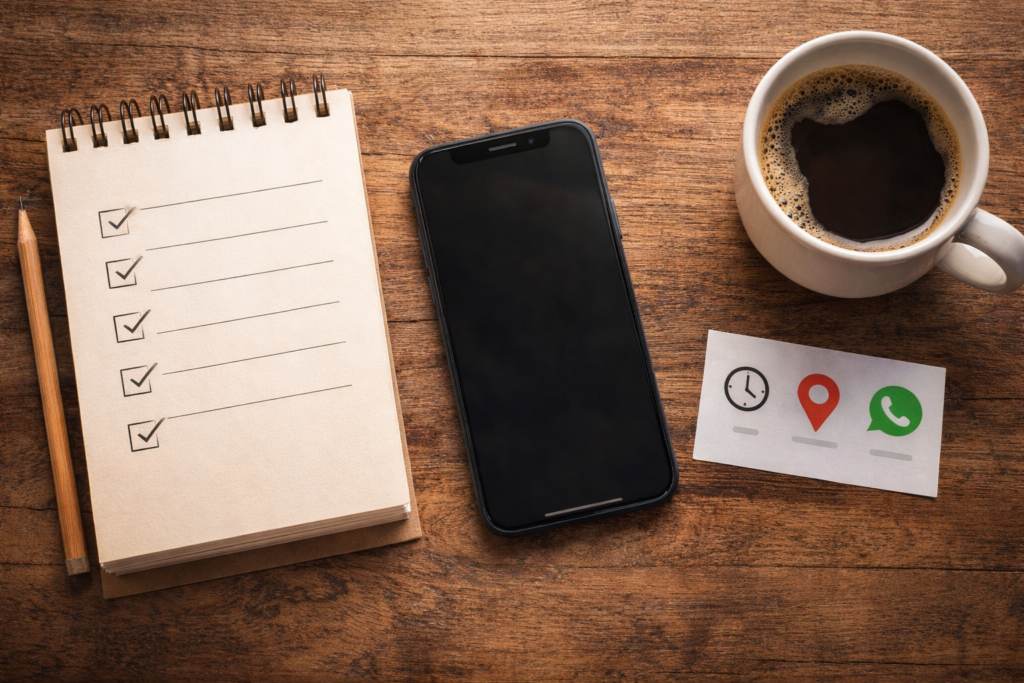 ordenar presencia digital en Tepotzotlán checklist de negocio local