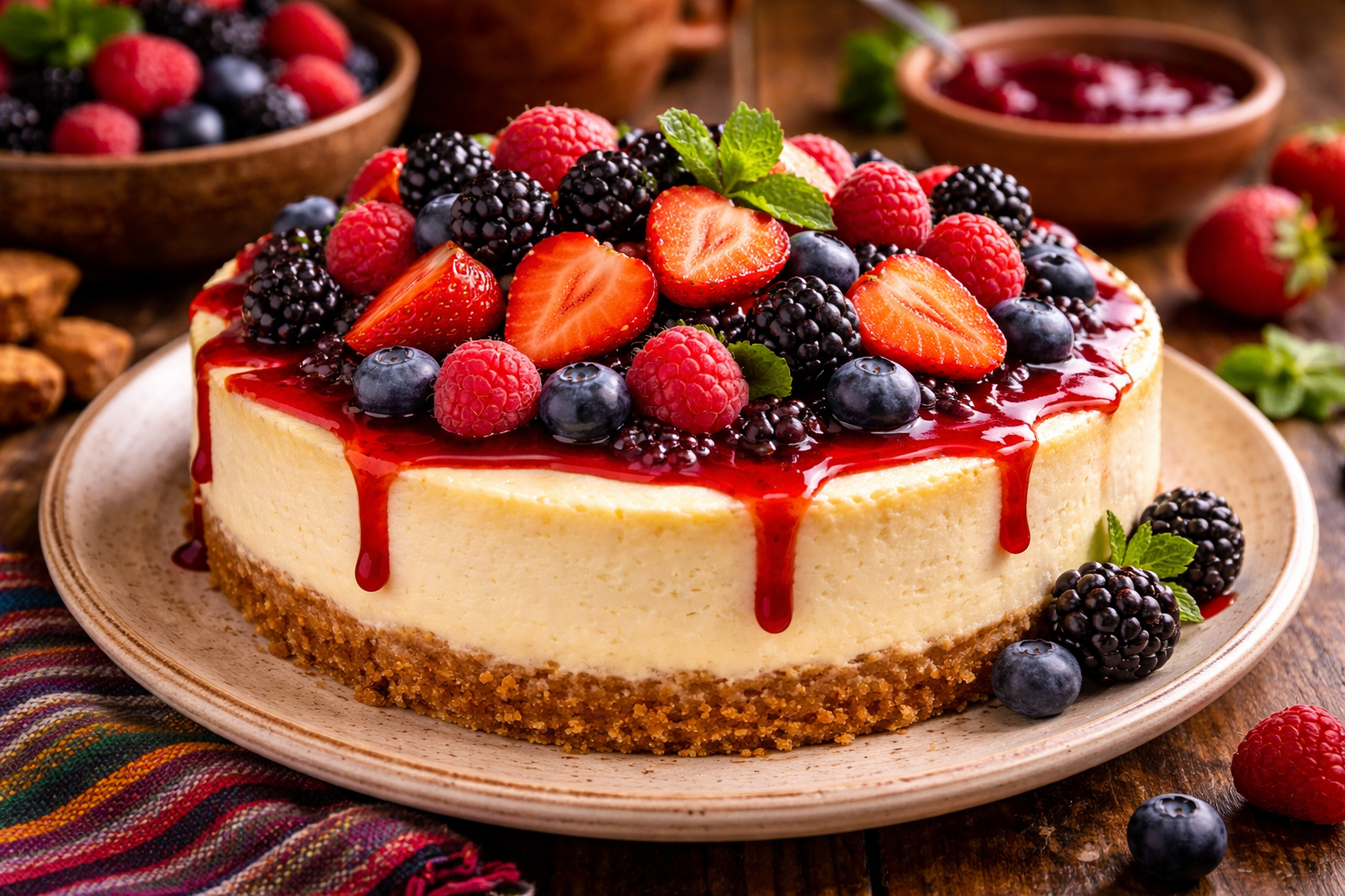 Cheesecake casero